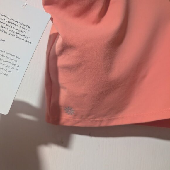 Athleta | Elation V-Neck Longline Sports Bra D-DD In Coral Orange - Picture 11 of 16